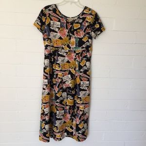 Vintage Tori Richards Dress  Midi XS